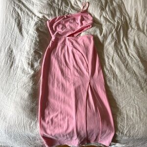 Hello Molly - Size M - Pink One-Shoulder Dress